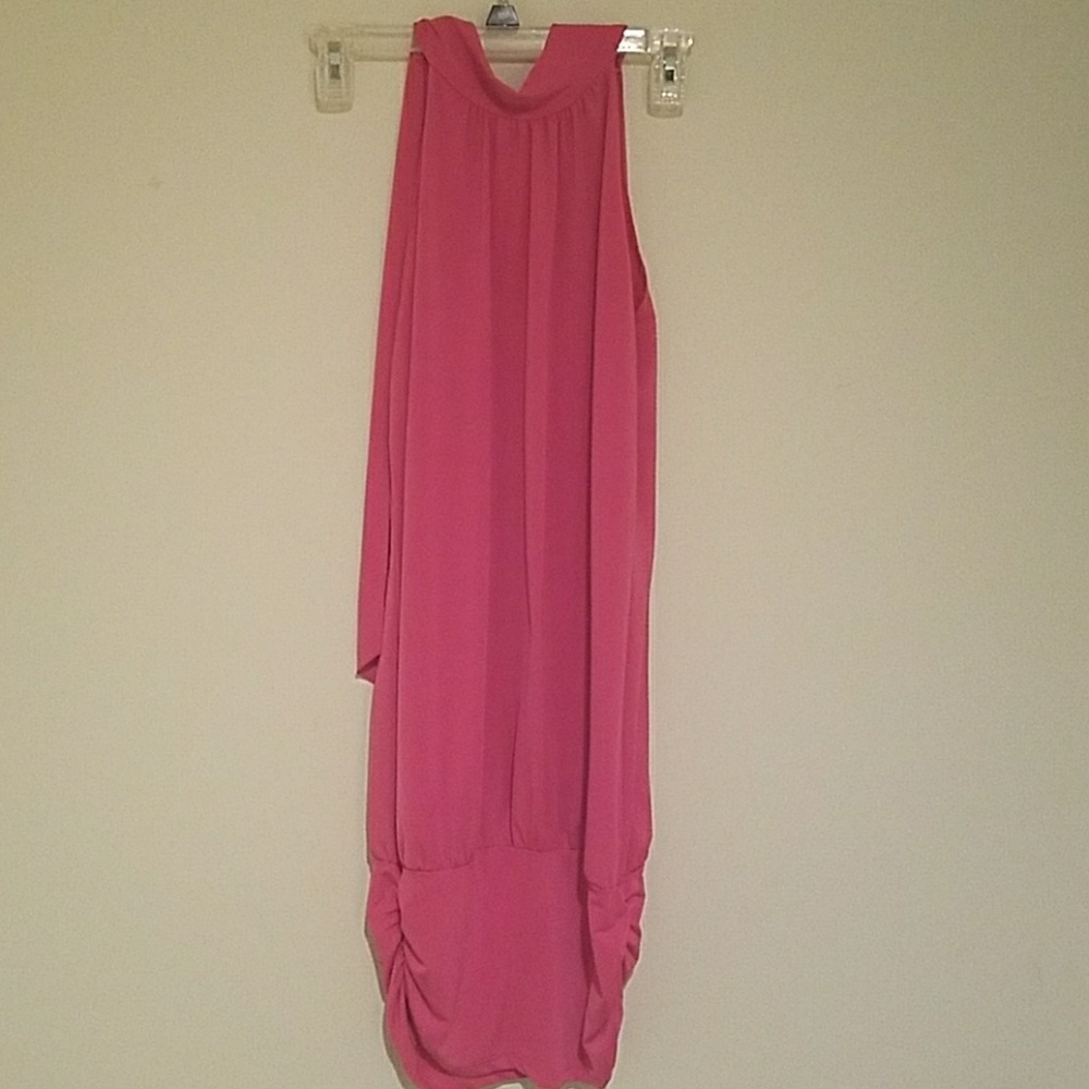 Hot Pink Sleeveless Dress